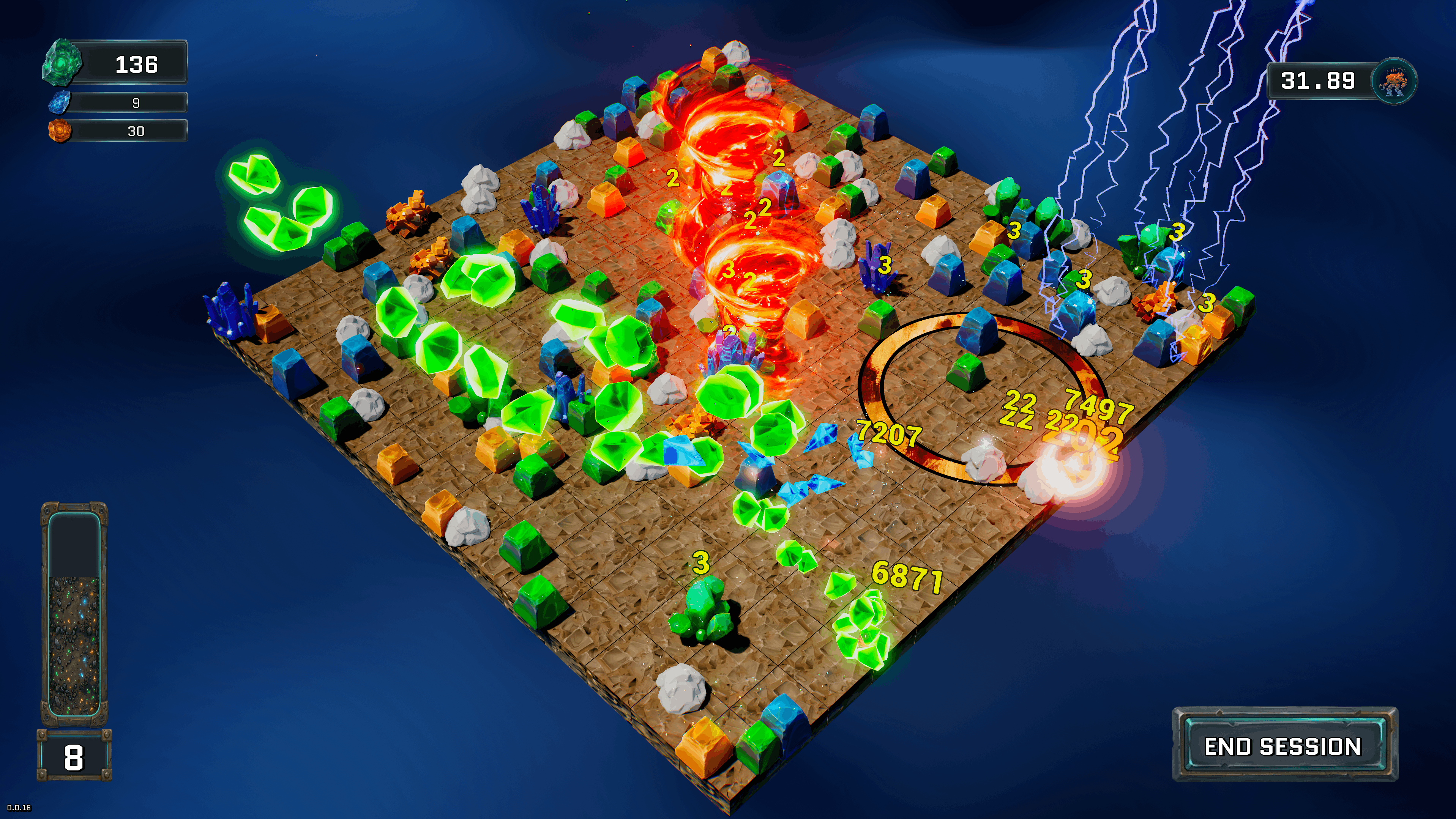 Shard Cycle in-session crystal field